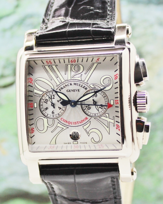 (image for) Franck Muller Conquistador Cortez 18K White Gold Chronograph / 10000CC